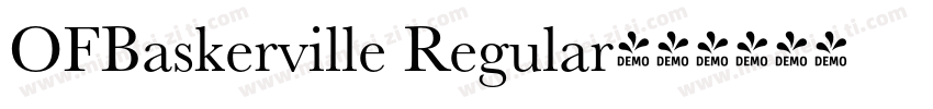 OFBaskerville Regular字体转换